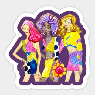 Funny girls Sticker